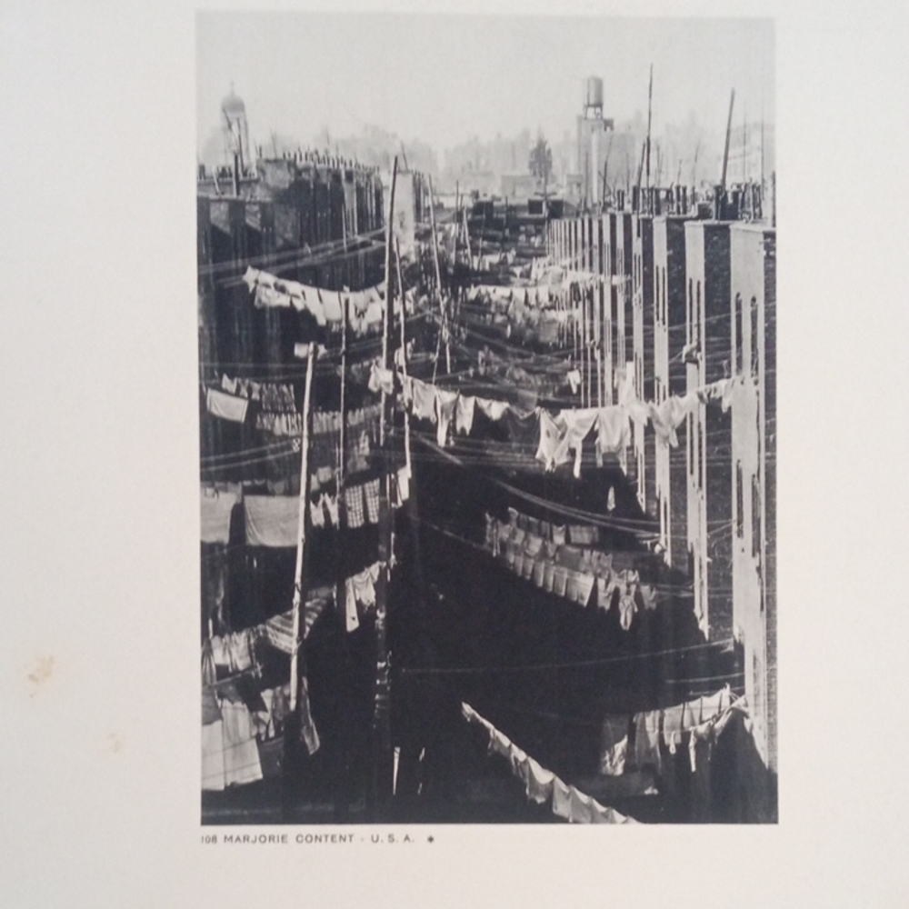 1935 Heliogravures Marjorie Content. Nyc Landscapes ,Laundry Lines